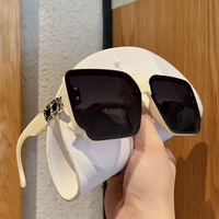 Lunettes de soleil intelligentes de créateur unisexes avec protection UV400, monture noire pour usage extérieur