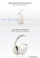 Casque audio de voyage audiophile Realme Techlife Studio H1 en métal et cuir dynamique avec codecs AAC pour réduction de bruit ENC 5.4 supra-auriculaire