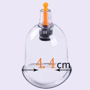 Door U4 4.4Cm Joint Curve Cupping Cupping Cup Jar Chinese Fabrikanten Wegwerp Plastic Massager Vacuüm Hijama Suctiontherapy Cups