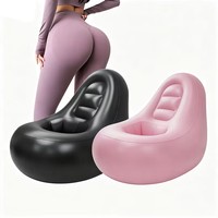 Canapé Gonflable Portable et Durable en PVC Écologique, Imperméable, pour Extérieur, Design Moderne Confortable, Idéal pour la Récupération Post-Opératoire (BBL)