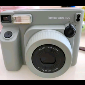 Appareil photo instantané Instax Wide 400 rétro 2MP avec bouton en aluminium, format large 120, vert herbe - Product Image 2