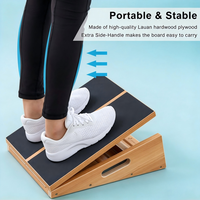 Planche inclinée portable en bois pour étirements des mollets, squats, étireur de mollets, planche inclinée réglable, planche inclinée en bois