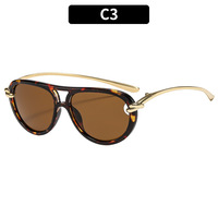 Nouvelles Lunettes de Soleil Unisexe Grand Cadre Style Pilote Tendance Anti-reflet UV400, Inspirées des Célébrités Internet Européennes et Américaines 2025