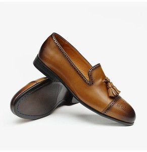 Chaussures habillées en cuir Oxford classiques faites à la main de haute qualité, imperméables, à lacets, pour occasions décontractées et mariages d'automne - Product Image 1