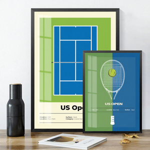 Affiches des grands slams de <span class=keywords><strong>tennis</strong></span> : US Open, Australian Open et French Open – Décorations murales et peintures murales - Product Image 2