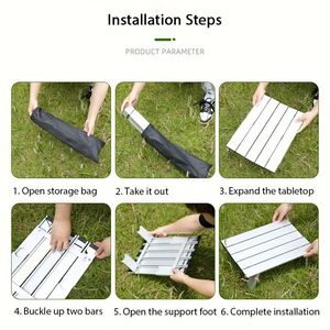 Customized Wholesale Mini <b>Folding</b> Aluminum Foldable <b>Outdoor</b> Camping <b>Table</b> - Product Image 4