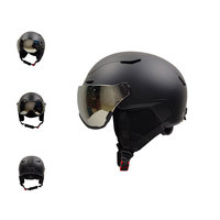 Casque de ski certifié EN1077 personnalisé par OEM d'usine avec des lunettes pour des sports d'hiver adultes casque de snowboard sécurité légère