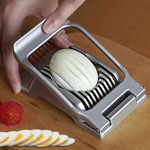 Aluminum Alloy <b>Egg</b> Cutter Creative Multi-Functional <b>Egg</b> Peel Slicer for Home Kitchen Using - Product Image 4