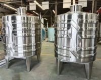 Cuve de Fermentation en Acier Inoxydable avec Enveloppe Chauffante en Serpentin pour la Production de Bière, Vin, Boissons, Aliments et Produits Laitiers