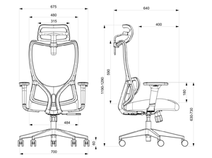 Silla de Oficina Ergonómica de Diseño Moderno con Reposacabezas Ajustable, Silla Ejecutiva Transpirable <span class=keywords><strong>Metta</strong></span> para Soporte Lumbar, Giratoria, con Gas, para Juegos - Product Image 5