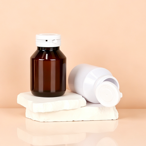 Custom Plastic Pill Bottle Wide Mouth Supplement <b>Container</b> Closure Bottle <b>for</b> <b>Tablets</b> Capsules - Product Image 1