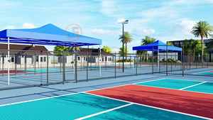 Tapete para Cancha de Pickleball, Portátil, Interior/Exterior, Modular, de Plástico, para Pádel - Product Image 2