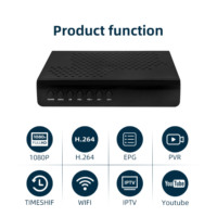 Récepteur satellite numérique Full HD 1080p DVB-S2/DVB-T2 de haute qualité, décodeur avec 12 mois de garantie