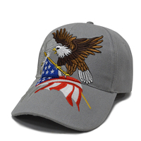 USA Drapeau Aigle Casquette de Baseball 3D Broderie Logo Personnalisé Chapeau de Sport Américain Gorras Réglable Blanc Noir Durable Hommes Adulte