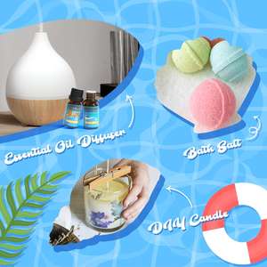 Juego de 6 uds de aceites esenciales de verano, juego de regalo, aceites difusores de Aroma, Aceites perfumados para jabones, fabricación de velas, <span class=keywords><strong>Ocean</strong></span> <span class=keywords><strong>Beach</strong></span> Summer Aroma - Product Image 6