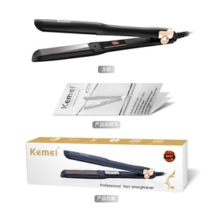 Plancha de Pelo de Cerámica LED <span class=keywords><strong>Kemei</strong></span>, <span class=keywords><strong>Rizador</strong></span> de Pelo con Temperatura y Iones Negativos, Cuidado del Cabello, Uso Doméstico, Venta al por Mayor Transfronteriza Km-851 - Product Image 1