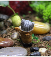 DD4082 Realistische Harz-Kätzchen-Statue Winzige künstliche schlafende Katzen verzierung für Gartenpatio-Rasen dekorationen