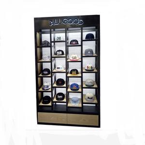 <span class=keywords><strong>GUYA</strong></span> Custom Shop Soporte de Sombreros Clásico de Madera y Metal con Recubrimiento en Polvo, Color Personalizable para Estante Escalonado para Exhibición de Sombreros - Product Image 2