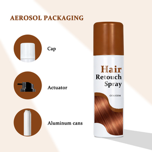 <span class=keywords><strong>Spray</strong></span> de retouche capillaire OEM ODM – Couvre les cheveux blancs, corrige la couleur, fixe la teinture – Aérosol – Usine cosmétique - Product Image 4