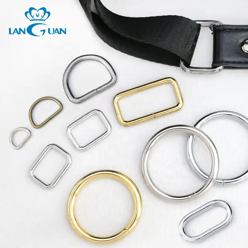 hardware wire buckle metal O ring D ring hook for bag garment luggage dog chain