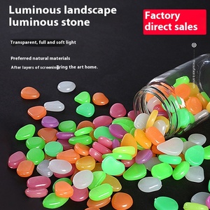 Grandi oggetti luminosi artificiali Super luminosi ciottoli di pesce acquario in resina per acquario in pietra fluorescente ornamenti da <span class=keywords><strong>giardino</strong></span> all'ingrosso - Product Image 6