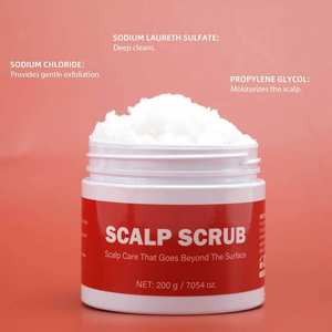 Exfoliante para el Cuero Cabelludo 200g, Marca Privada OEM, Sal Marina, Aloe, Anticaspa, Hidratante, Vegano - Product Image 4