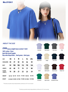 Camiseta de Alta Calidad 100% Algodón, Talla Grande, Personalizable con Logotipo de Impresión Digital, 230 g/m², Camiseta Lisa con Cuello Redondo para Hombre, Camiseta Personalizada - Product Image 2