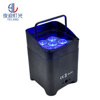 Projecteur LED sans fil Yelang 6x18W RGBWAUV, lumière de scène à piles, contrôle par application téléphonique DMX, pour DJ, mariage