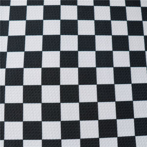 Tessuto per Costumi <span class=keywords><strong>da</strong></span> Bagno in Jersey di Poliestere e Spandex a Scacchi Neri con Stampa Anguria ad Asciugatura Rapida per Ragazze - Product Image 2