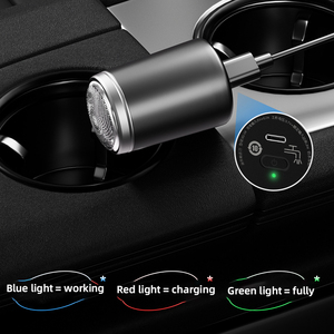Recortadora y Afeitadora Eléctrica Recargable <span class=keywords><strong>Heima</strong></span> de Triple Cuchilla con Cabezal de Aleación de Aluminio, Portátil, USB Tipo-C para Hombres - Product Image 6