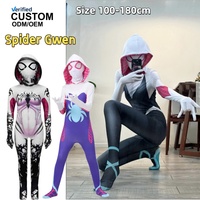 Pakaian Santai Wanita Pakaian Rumah Wanita untuk Kostum Spider Gwen Move TV untuk Liburan Halloween Memakai Hoodie Spider SP02