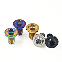 Sekrup Plat Nomor Sepeda Titanium Berkualitas Tinggi Grade 8.8 Ti Bolts T25 Torx dari China