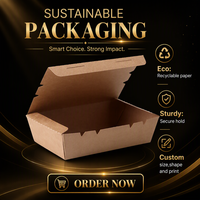 Emballages pour nouilles et fast-food, boîtes en papier personnalisables, contenants alimentaires jetables en kraft à paroi simple avec couvercles assortis