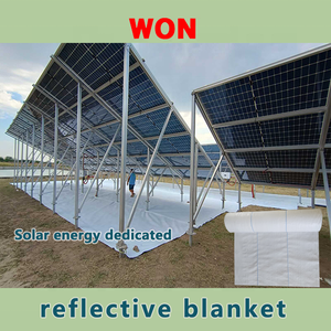 WON Generación de energía fotovoltaica Estera de tela de deshierbe Paño de piso reflectante Panel fotovoltaico solar - Product Image 2