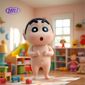 Figura de elefante de nariz larga de Crayon Shin-chan, modelo coleccionable, decoración de <span class=keywords><strong>anime</strong></span>, regalo, muñeco, juguete divertido - Product Image 1