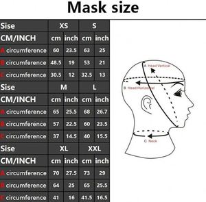 Capucha <span class=keywords><strong>de</strong></span> Látex Goma Negra Ojos Grandes y Barbilla Capucha <span class=keywords><strong>de</strong></span> Látex - Product Image 3
