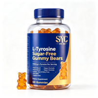 Gummies de L-Tyrosine SYC 1000mg sans sucre, véganes, pour adultes, pour la concentration et le bien-être quotidien – Commande en gros