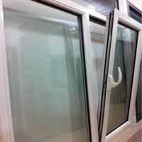 Ventanas Abatibles de PVC de Doble Acristalamiento de Alta Calidad, Vidrios Templados, Ventanas de PVC