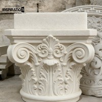 Pièce décorative en céramique moulée en forme de rosette pour plafond, fond central et décoration murale intérieure