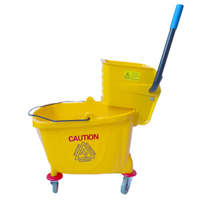 Produits de restauration : Seau à serpillière commercial de 35 litres avec <span class=keywords><strong>essoreuse</strong></span> à pression latérale, en polypropylène moulé avec précision - Product Image 3