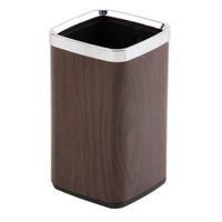 Usine directe intérieur en acier inoxydable PP poubelle Rectangle debout poubelle pour bureau à domicile hôtel cuisine seau de stockage