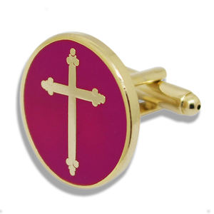 プロモーションギフトハードエナメル真鍮ブランク刻印ロゴカフリンクスカスタマイズされたユニセックスバルクユニフォームシャツカフリンクス - Product Image 2