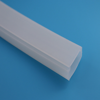 Boîtier en silicone extrudé sur mesure pour néon LED, résistant à la chaleur, diffuseur de lumière flexible, tube de longueur personnalisée, fabricant