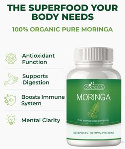 Suplemen Biocaro OEM Organik, Bubuk Daun Kelor Organik Sesuai Pesanan, Kapsul Kelor Grosir - Product Image 2