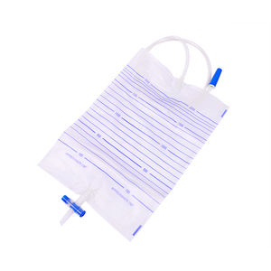 Plástico adulto estéril médico descartável do homem coletando a drenagem da urina saco com válvula T - Product Image 5