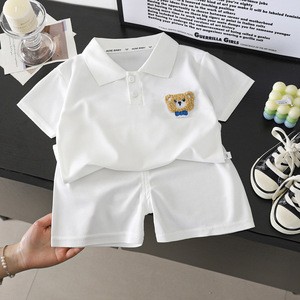 Vêtements pour enfants tendance, costume d'été pour garçons, 1 2 3 4 5 6 ans, t-shirt à manches courtes décontracté pour garçons + shorts, ensembles de vêtements pour bébés - Product Image 1