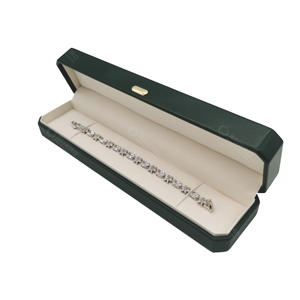 Caja de Embalaje de Joyería de Cuero PU con Logotipo Personalizado en Estampado en Caliente para Anillos, Colgantes y Pendientes - Product Image 1