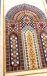 Kervansaray พรมสวดมนต์ตุรกีกำมะหยี่นุ่มหรูหรา1289ออกแบบที่หรูหราไม่ลื่นเทคนิคการถักทออิสลามมุสลิม - Product Image 4