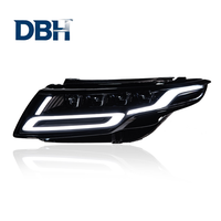DBH pour les modèles Land Rover Range Rover Evoque 2012-2018 avec les phares LED à quatre lentilles modifiés, une touche de lumière bleue