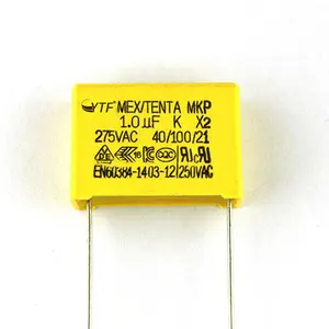 Nouvelle Promotion Emi Suppression Puissance Mpx Mkp X2 Condensateur à Film 1Uf 275V 105 Pour Dc Ac Circuits d'impulsion Class-X2